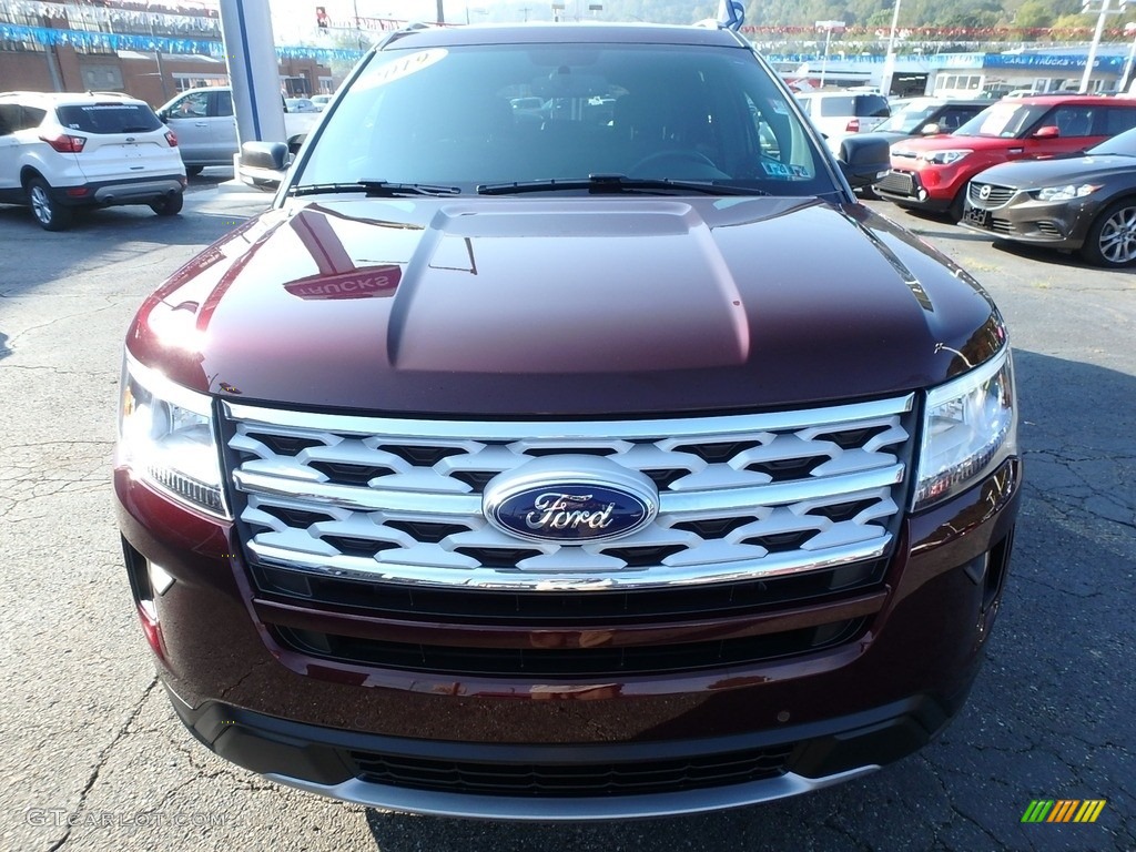 2019 Explorer XLT 4WD - Burgundy Velvet / Medium Black photo #8