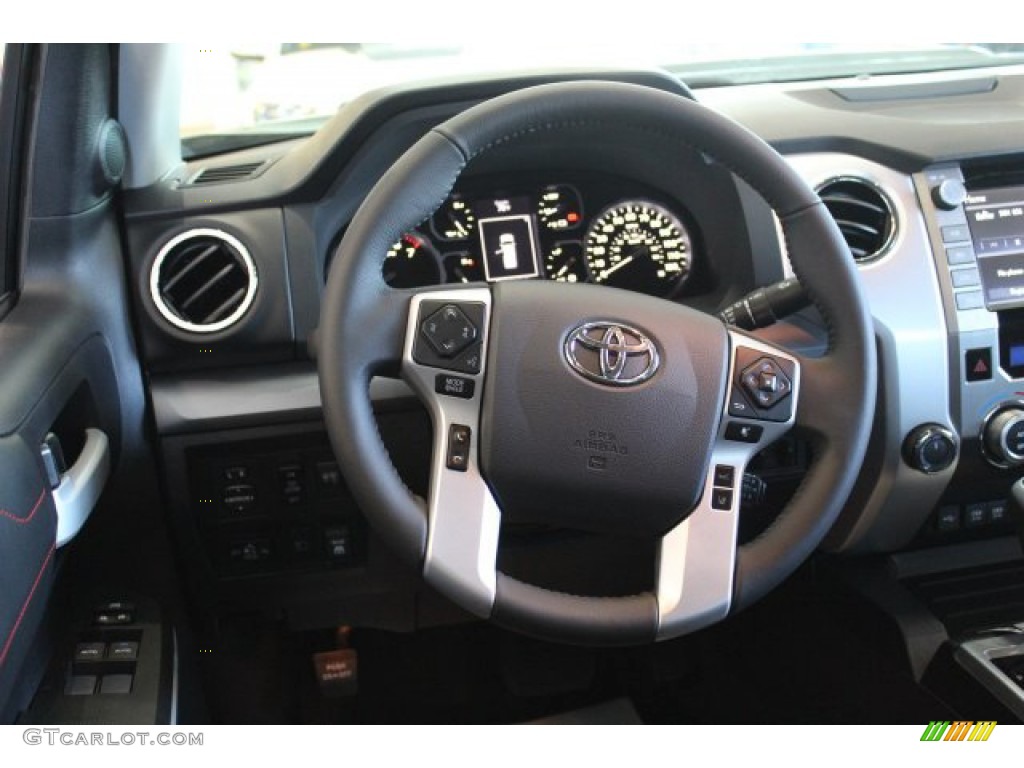 2020 Toyota Tundra TRD Pro CrewMax 4x4 Black Steering Wheel Photo #135447979