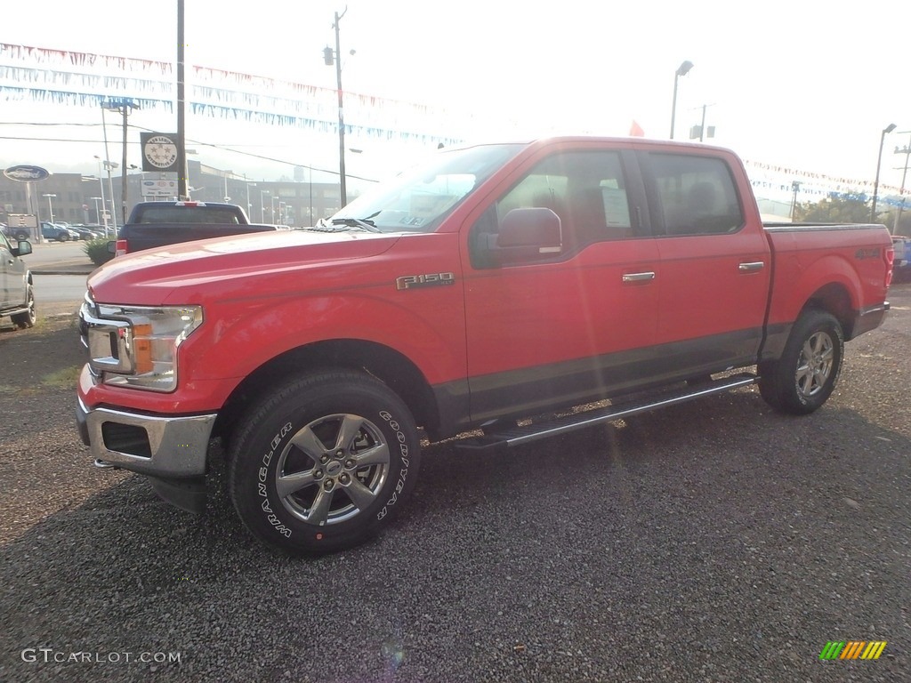 2019 F150 XLT SuperCrew 4x4 - Race Red / Earth Gray photo #6