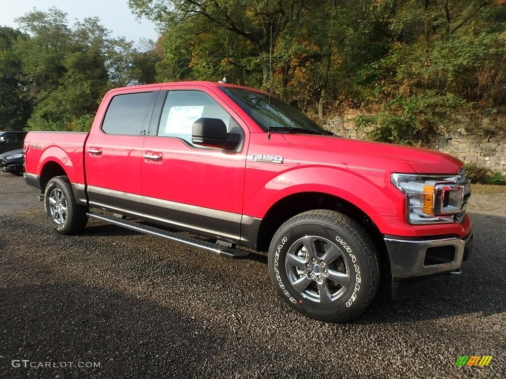 2019 F150 XLT SuperCrew 4x4 - Race Red / Earth Gray photo #8