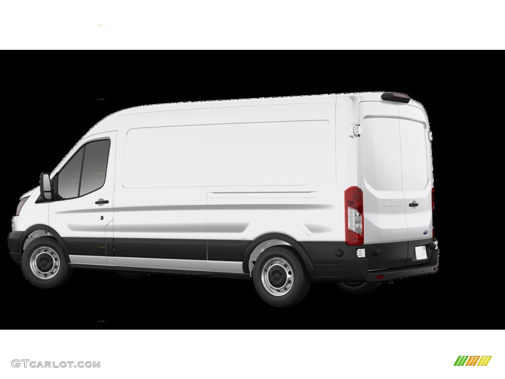 2019 Transit Van 250 MR Long - Oxford White / Charcoal black photo #2