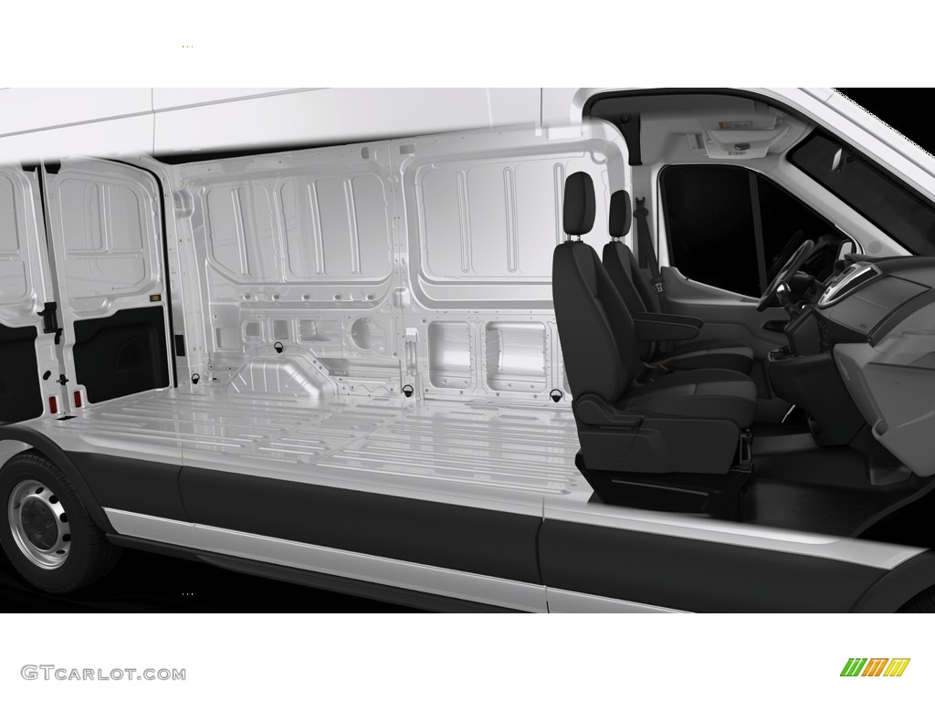 2019 Transit Van 250 MR Long - Oxford White / Charcoal black photo #6