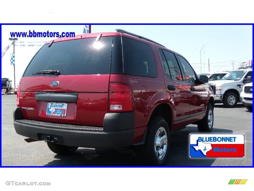 2004 Explorer XLS - Redfire Metallic / Graphite photo #5