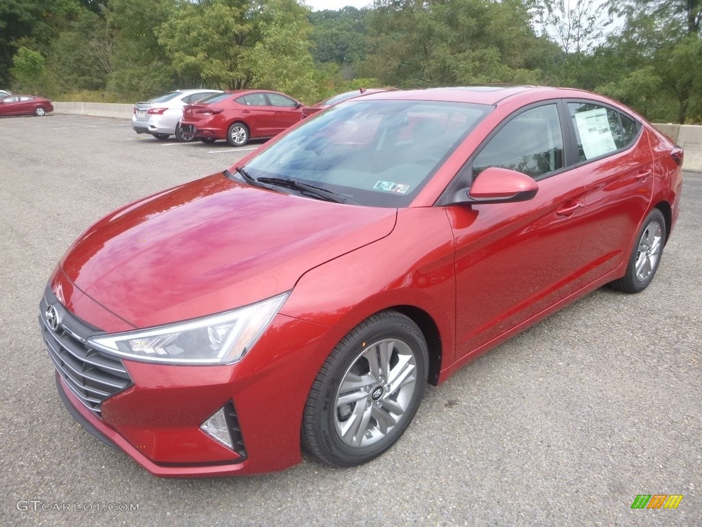 2020 Elantra Value Edition - Scarlet Red Pearl / Gray photo #5