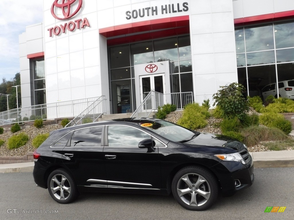 2014 Venza XLE AWD - Attitude Black Metallic / Ivory photo #2