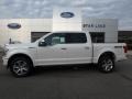 2019 White Platinum Ford F150 Platinum SuperCrew 4x4  photo #1