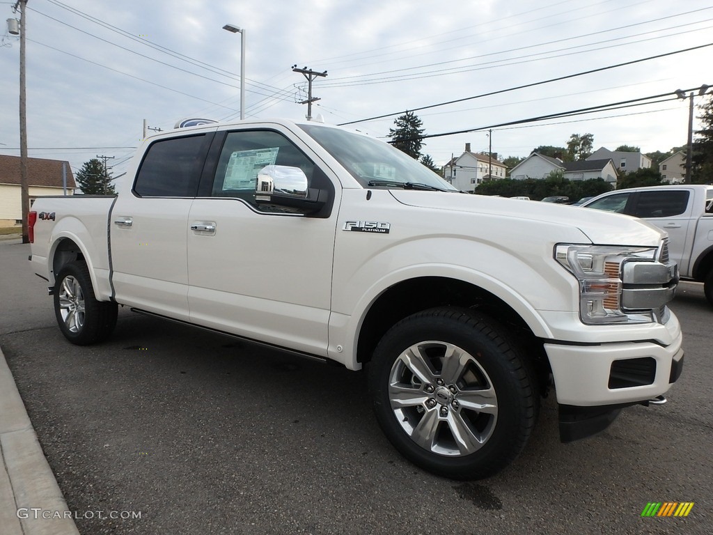 2019 F150 Platinum SuperCrew 4x4 - White Platinum / Black photo #3