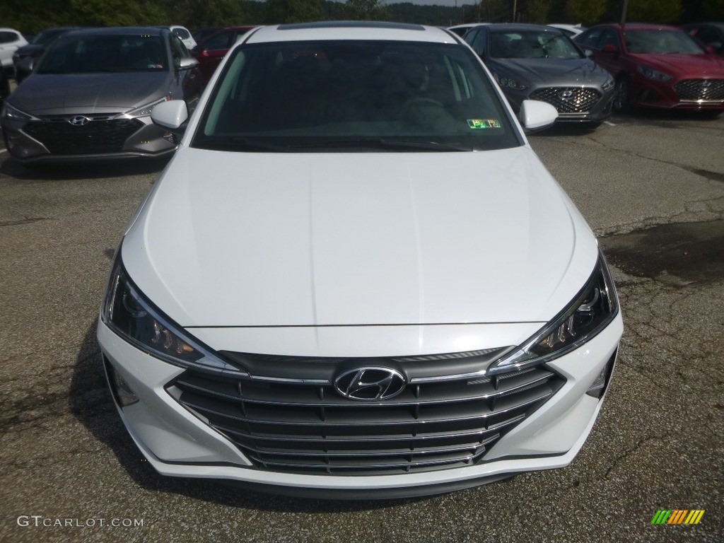 2020 Elantra Value Edition - Quartz White Pearl / Black photo #4