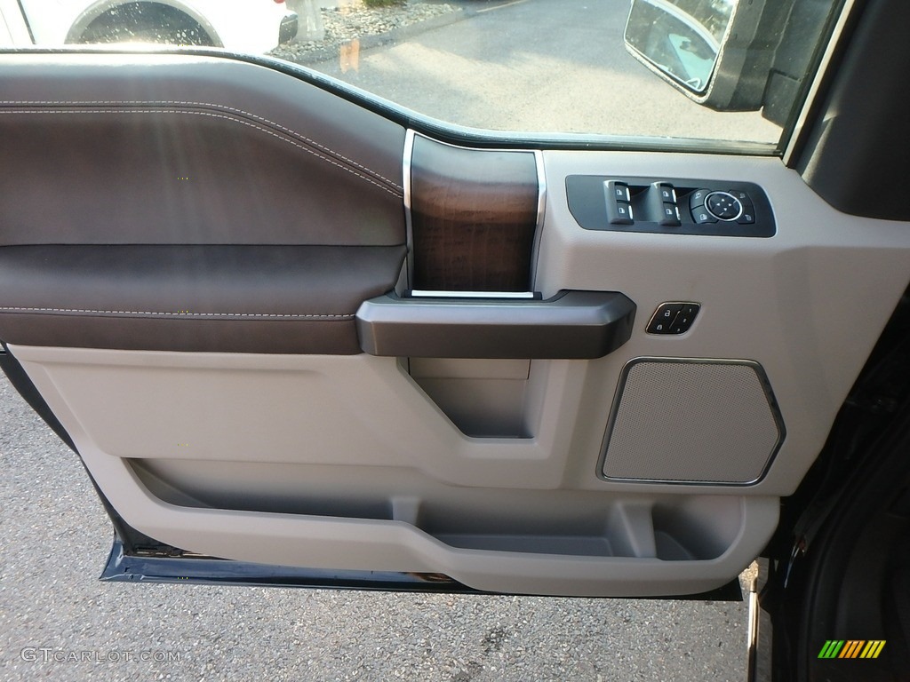 2019 Ford F150 Limited SuperCrew 4x4 Black Door Panel Photo #135452978
