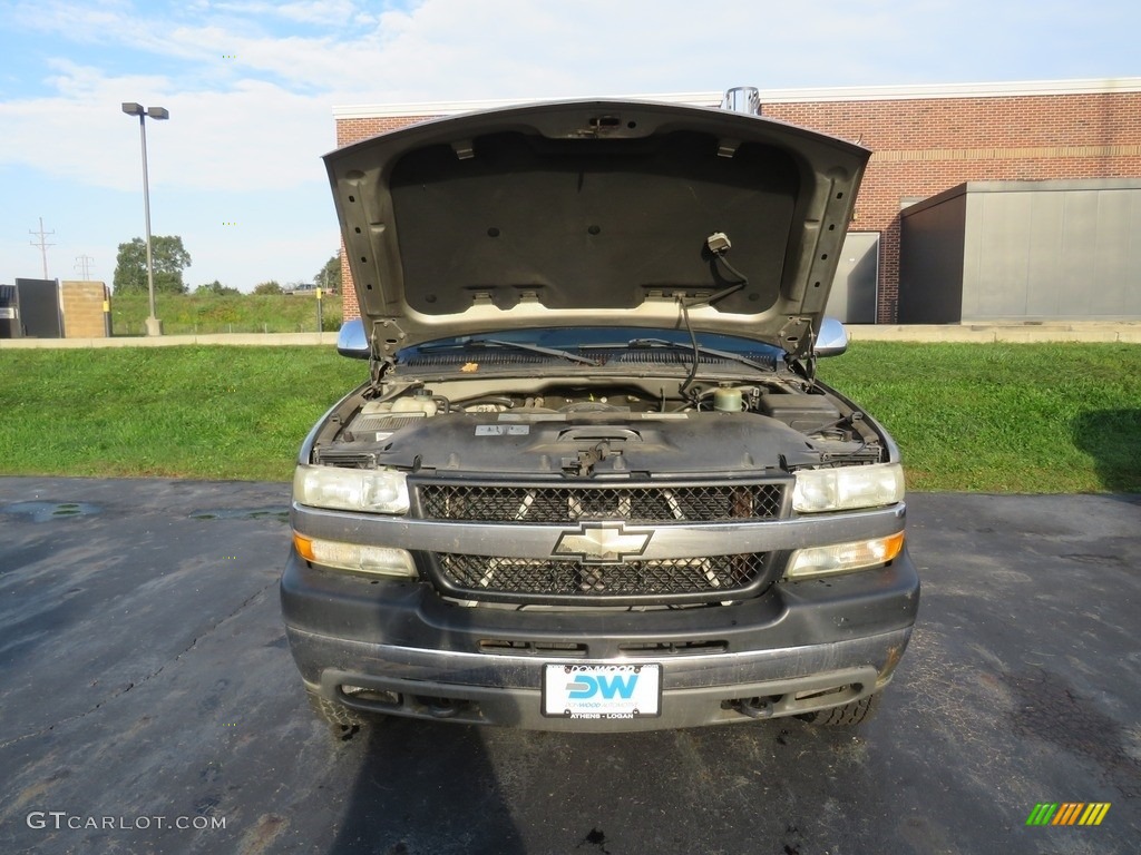 2002 Silverado 2500 LS Extended Cab 4x4 - Medium Charcoal Gray Metallic / Graphite photo #5