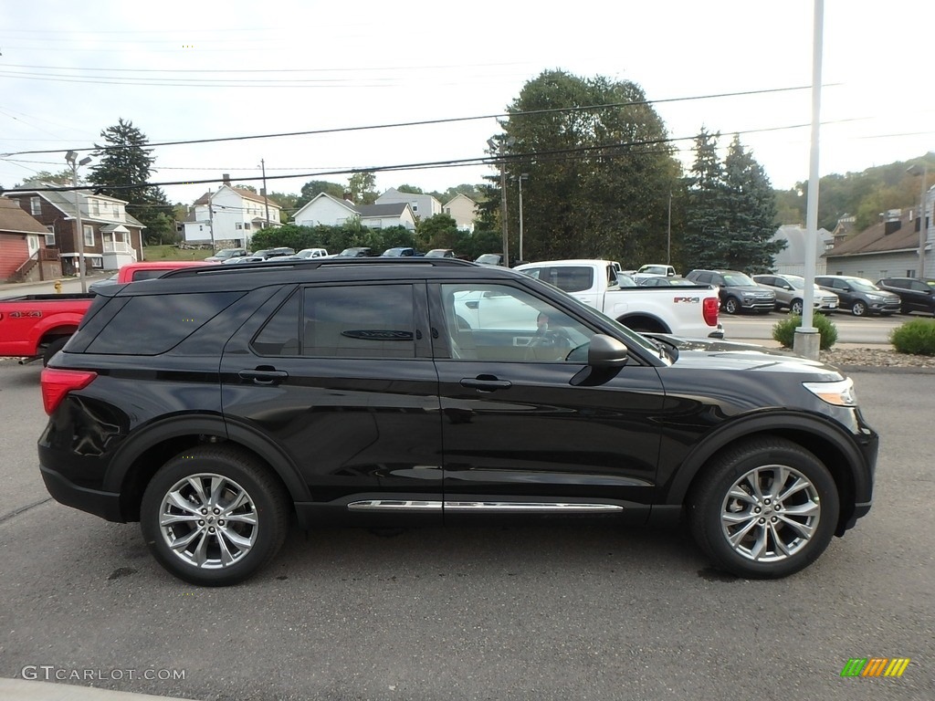 2020 Explorer XLT 4WD - Agate Black Metallic / Ebony photo #4