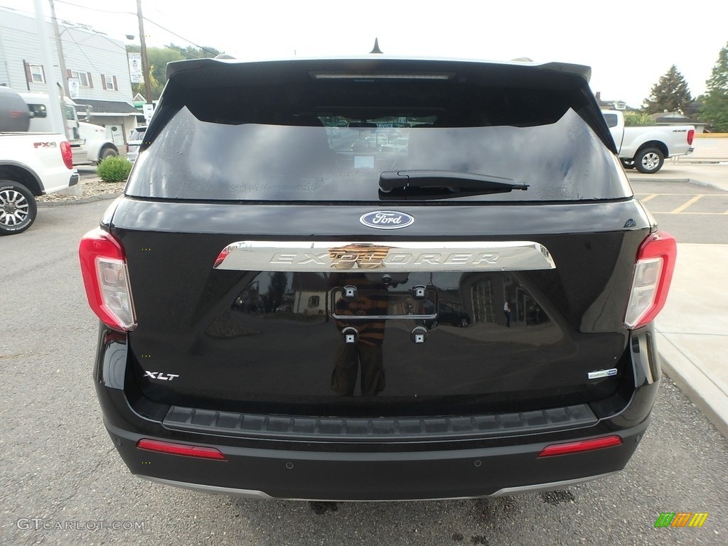 2020 Explorer XLT 4WD - Agate Black Metallic / Ebony photo #6