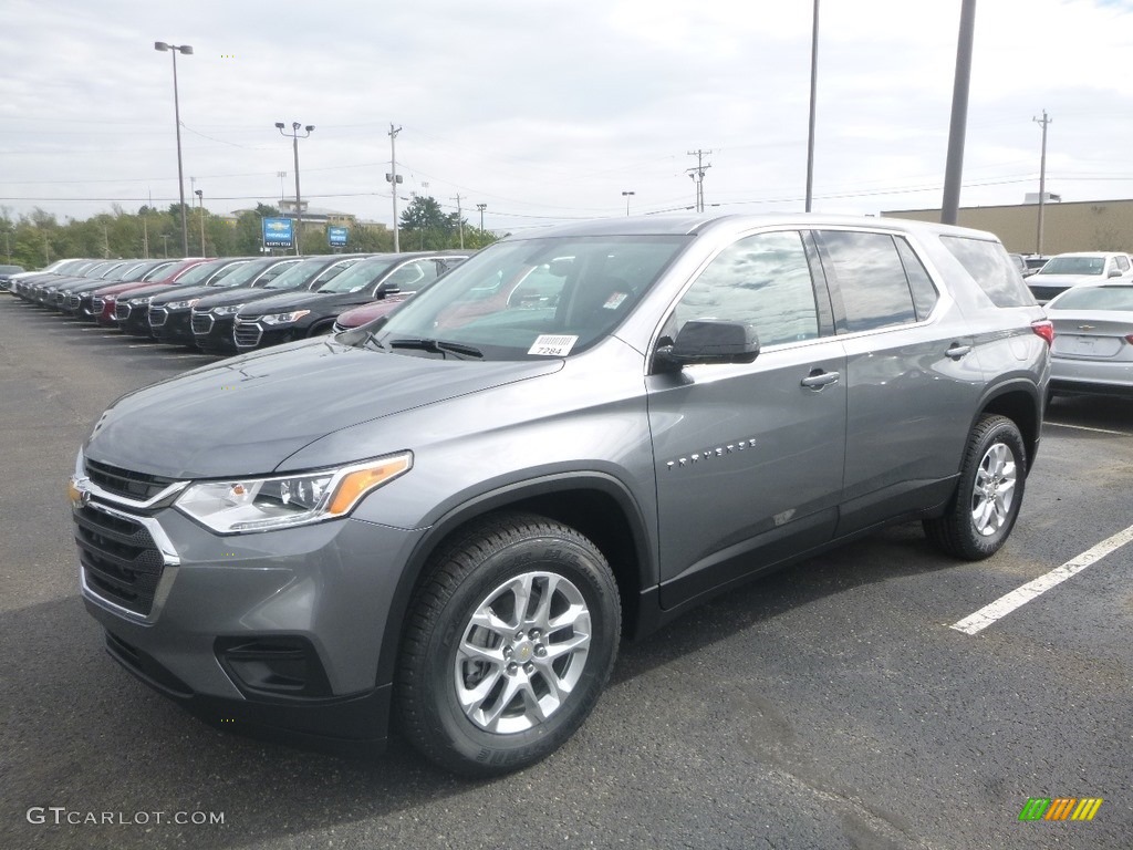 Satin Steel Metallic 2020 Chevrolet Traverse LS AWD Exterior Photo #135454055