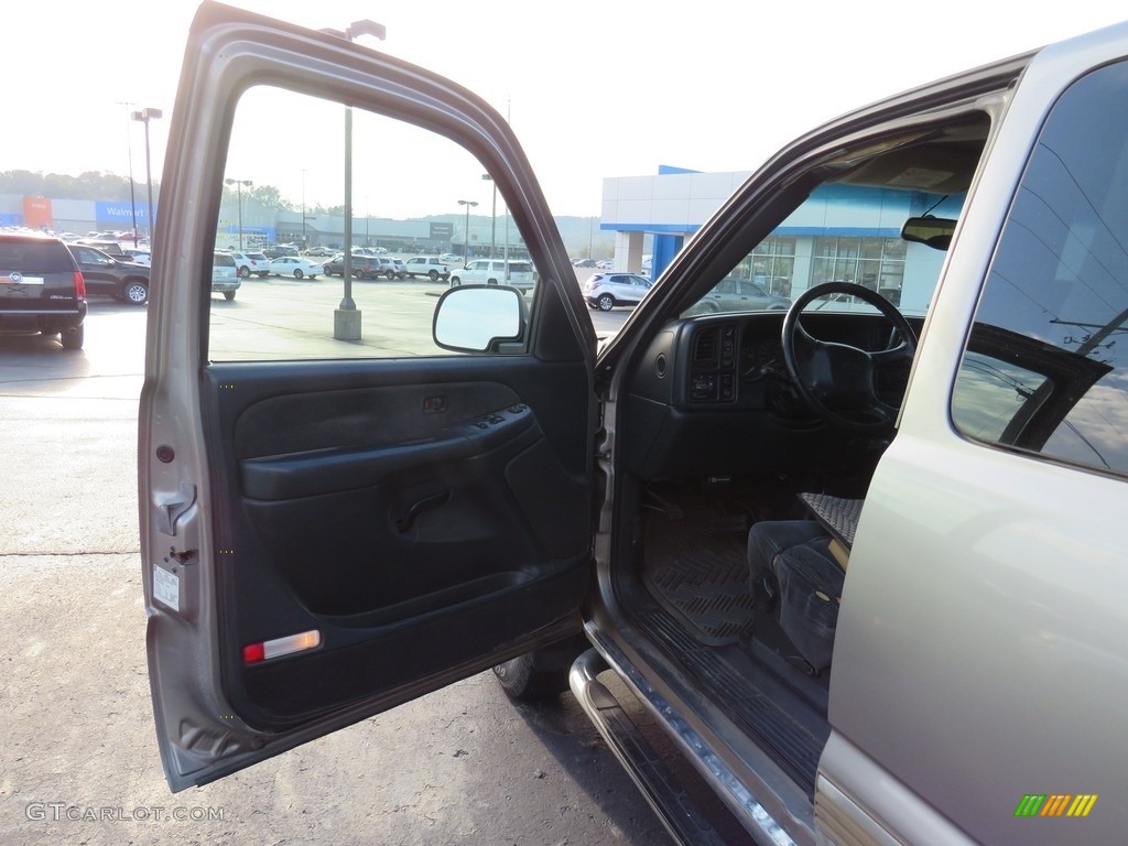 2002 Silverado 2500 LS Extended Cab 4x4 - Medium Charcoal Gray Metallic / Graphite photo #9
