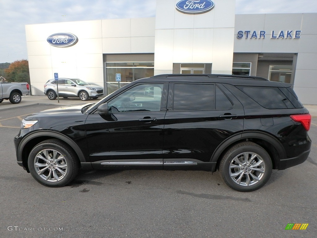 2020 Explorer XLT 4WD - Agate Black Metallic / Ebony photo #9