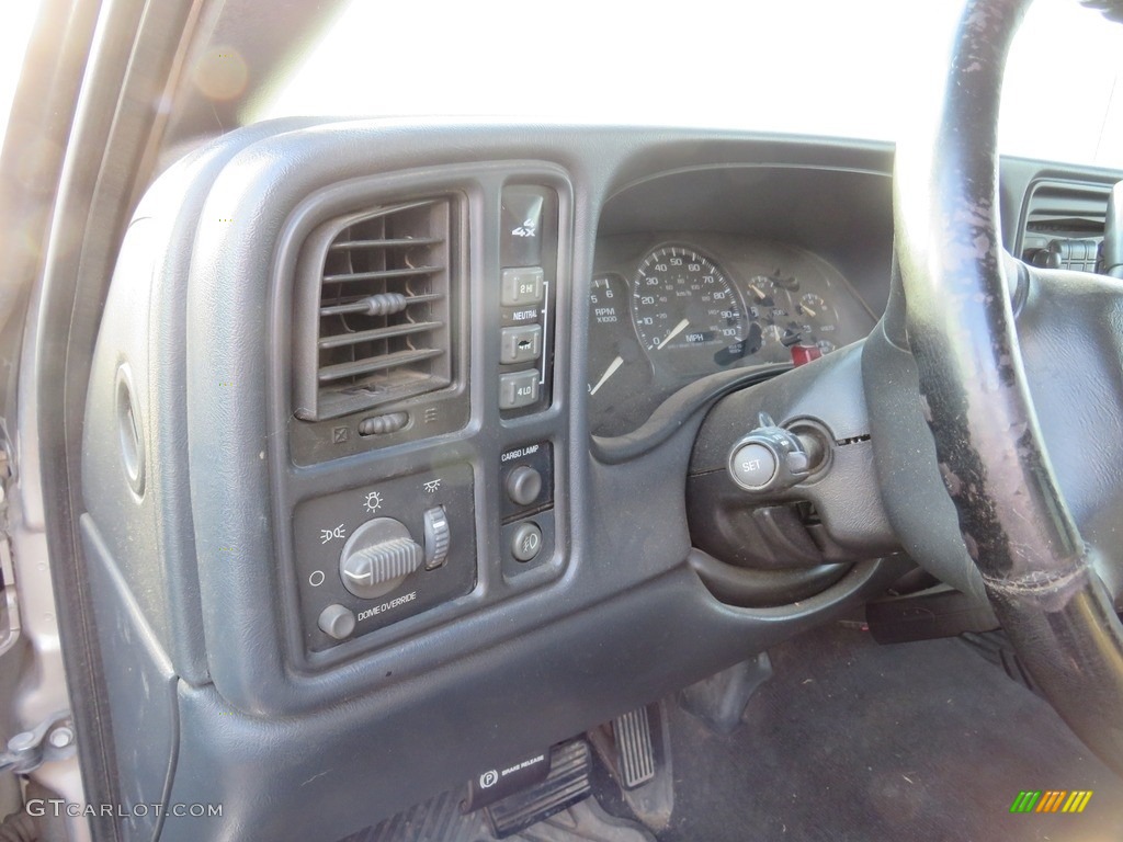 2002 Silverado 2500 LS Extended Cab 4x4 - Medium Charcoal Gray Metallic / Graphite photo #11