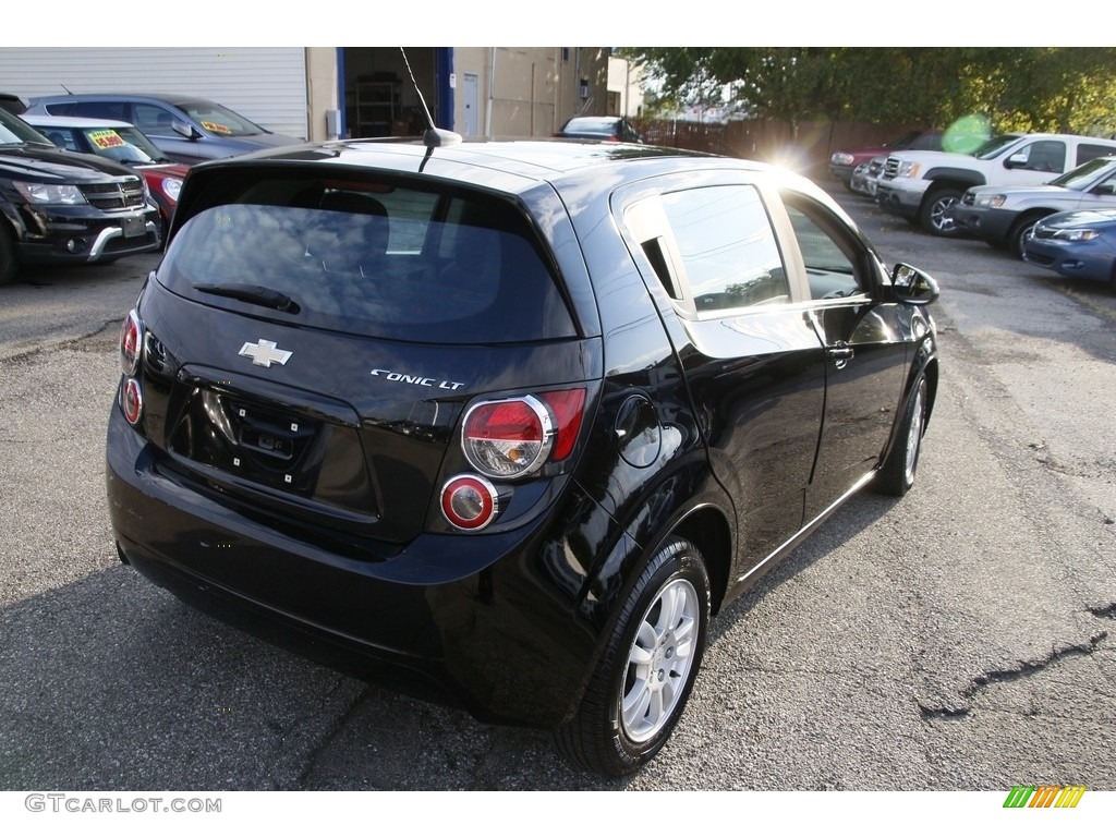 2012 Sonic LT Hatch - Black / Jet Black/Dark Titanium photo #5