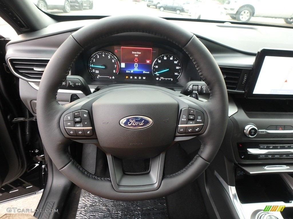 2020 Explorer XLT 4WD - Agate Black Metallic / Ebony photo #16