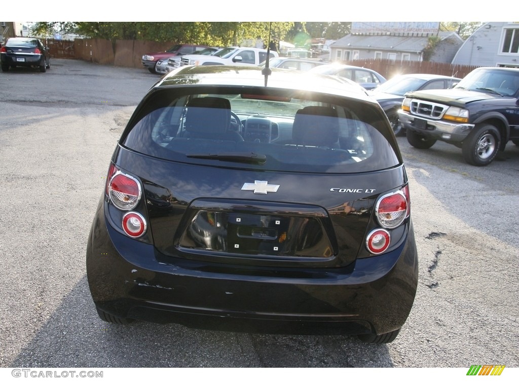 2012 Sonic LT Hatch - Black / Jet Black/Dark Titanium photo #6