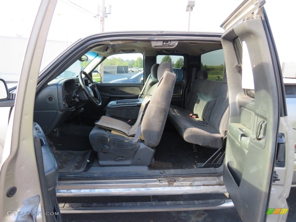2002 Silverado 2500 LS Extended Cab 4x4 - Medium Charcoal Gray Metallic / Graphite photo #14