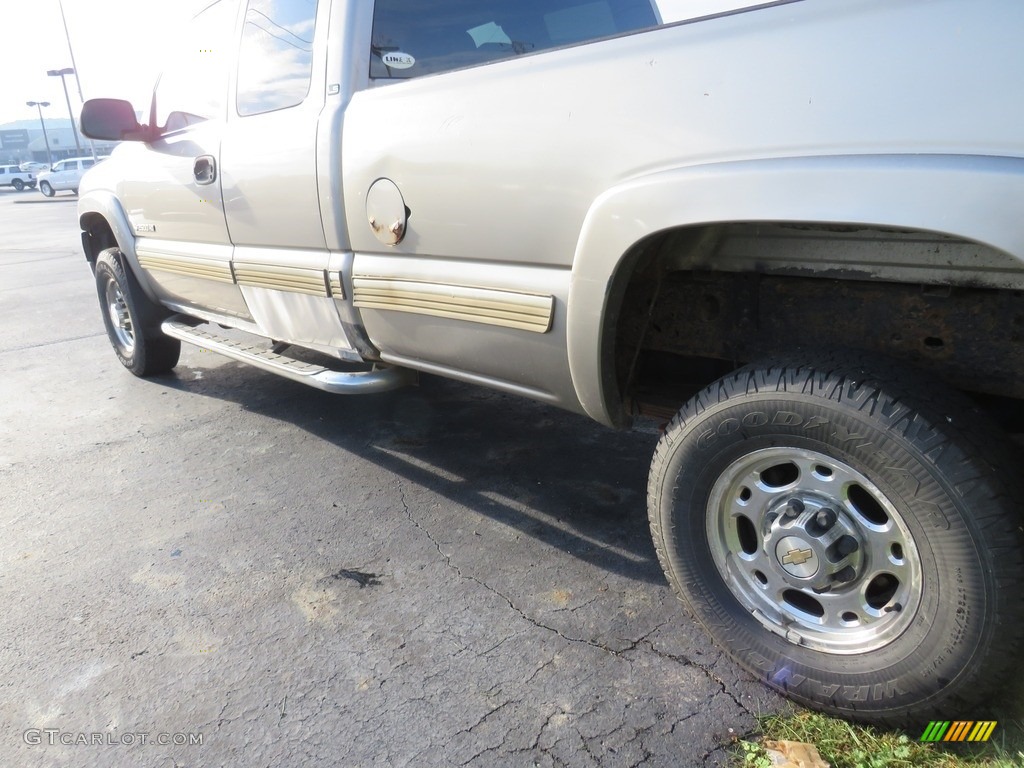 2002 Silverado 2500 LS Extended Cab 4x4 - Medium Charcoal Gray Metallic / Graphite photo #15