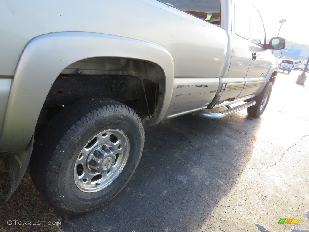 2002 Silverado 2500 LS Extended Cab 4x4 - Medium Charcoal Gray Metallic / Graphite photo #19