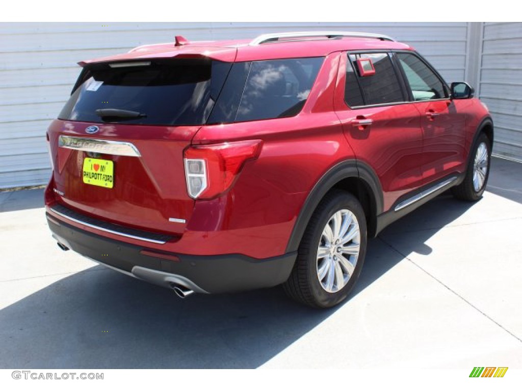 2020 Explorer Limited - Rapid Red Metallic / Ebony photo #8