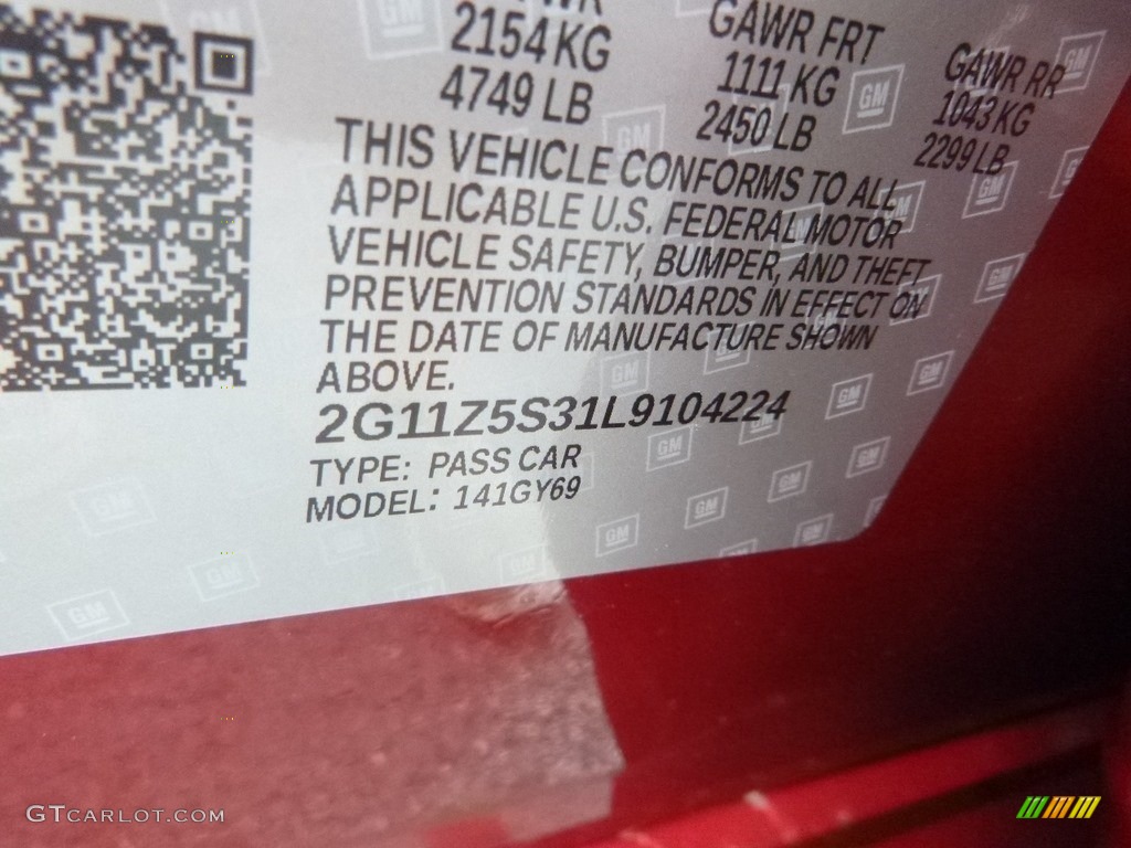 2020 Impala LT - Cajun Red Tintcoat / Jet Black photo #16