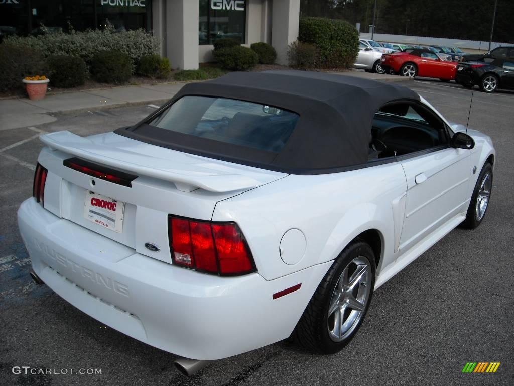 2004 Mustang V6 Convertible - Oxford White / Dark Charcoal photo #8