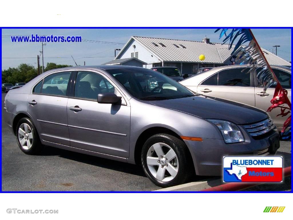 2007 Fusion SE V6 - Tungsten Grey Metallic / Light Stone photo #1