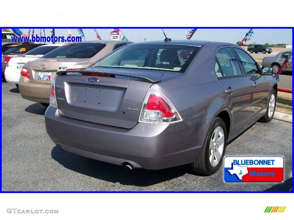 2007 Fusion SE V6 - Tungsten Grey Metallic / Light Stone photo #3