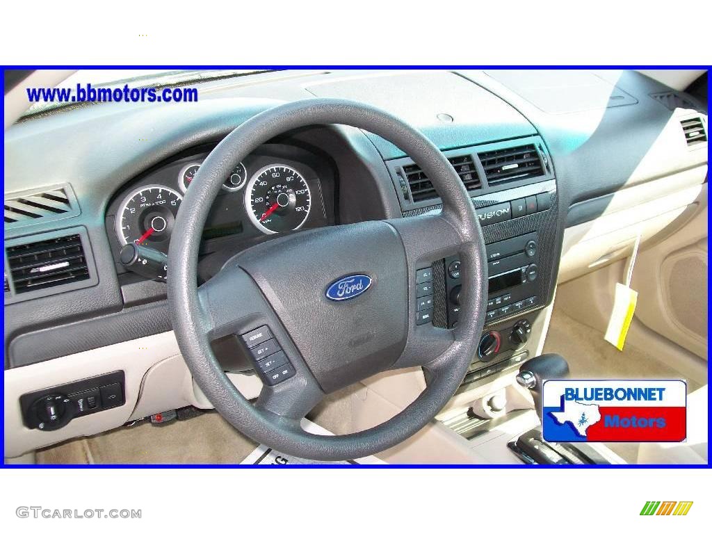 2007 Fusion SE V6 - Tungsten Grey Metallic / Light Stone photo #6