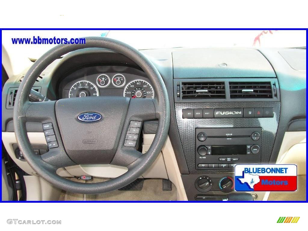 2007 Fusion SE V6 - Tungsten Grey Metallic / Light Stone photo #9