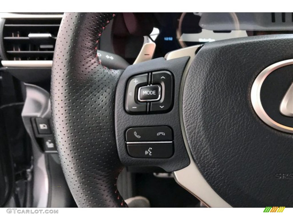 2019 Lexus IS 300 F Sport Rioja Red Steering Wheel Photo #135458843