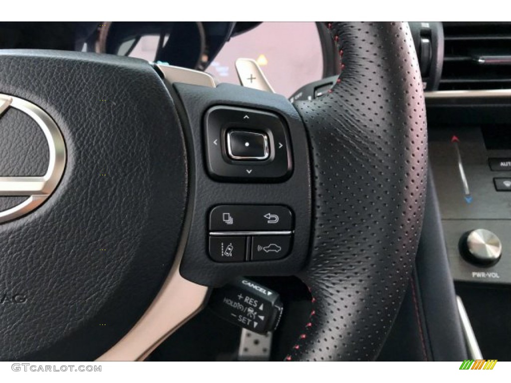 2019 Lexus IS 300 F Sport Rioja Red Steering Wheel Photo #135458858