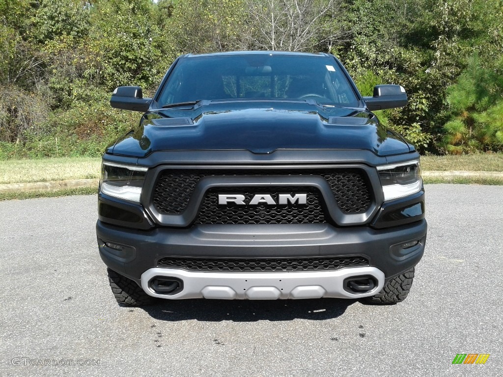 Diamond Black Crystal Pearl 2020 Ram 1500 Rebel Quad Cab 4x4 Exterior Photo #135458960