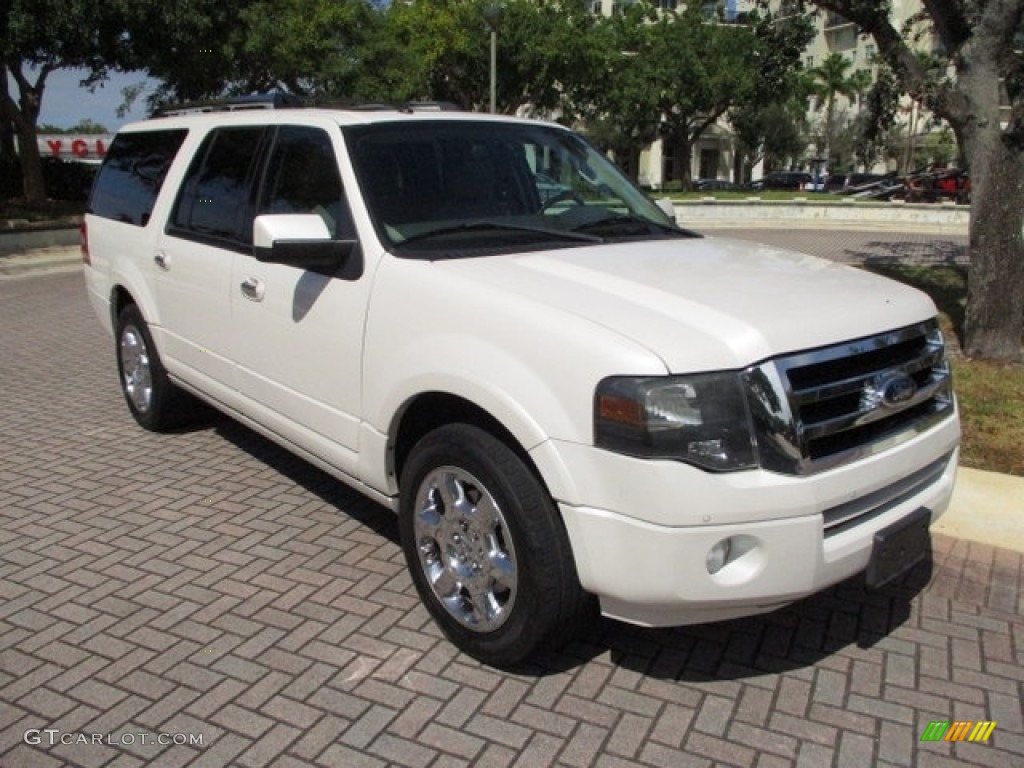 2013 Expedition EL Limited - White Platinum Tri-Coat / Stone photo #14