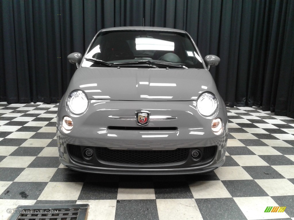 2019 500 Abarth - Colosseo Gray / Nero/Rosso (Black/Red) photo #3