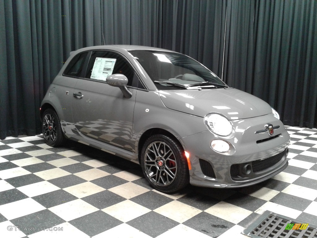 2019 500 Abarth - Colosseo Gray / Nero/Rosso (Black/Red) photo #4