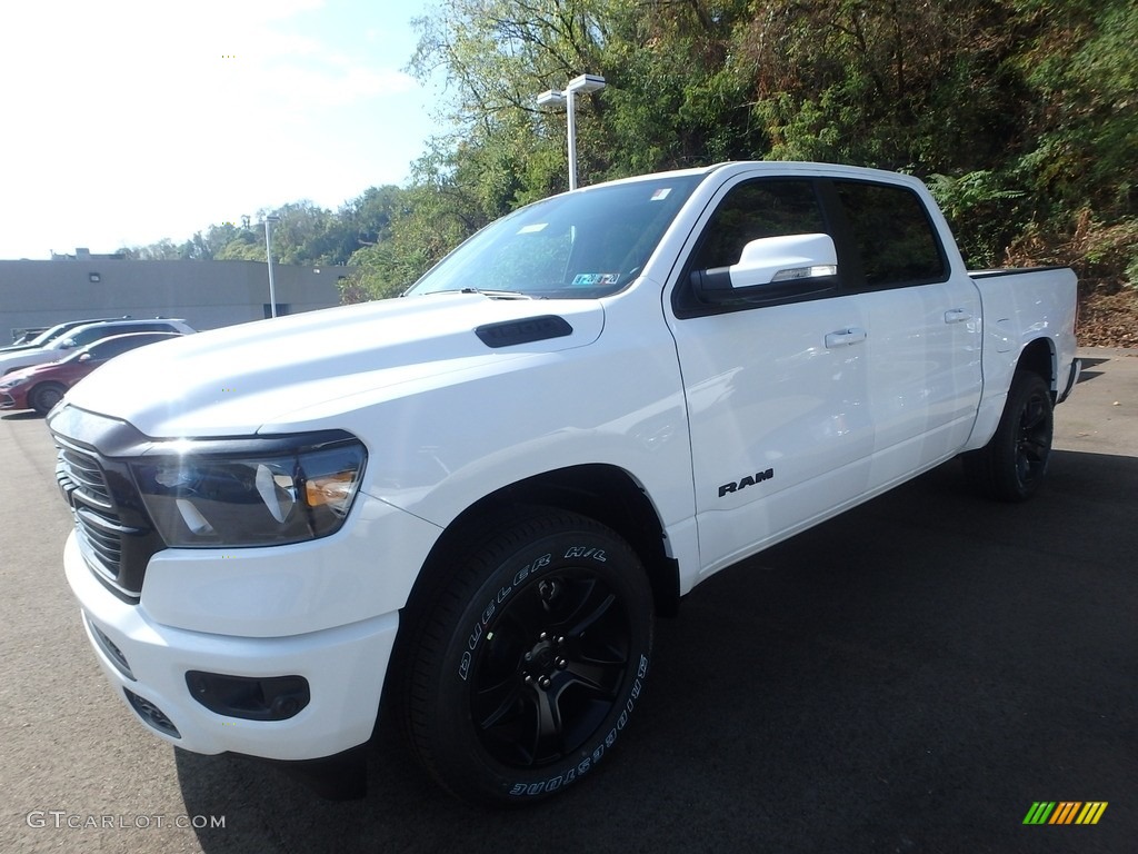 2020 1500 Big Horn Night Edition Crew Cab 4x4 - Bright White / Black photo #1