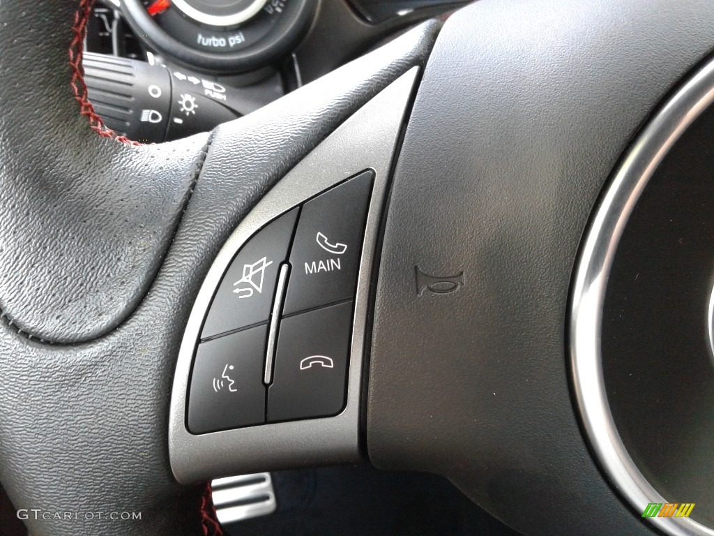 2019 Fiat 500 Abarth Nero/Rosso (Black/Red) Steering Wheel Photo #135459917