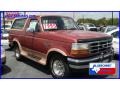 1994 Electric Current Red Pearl Metallic Ford Bronco Eddie Bauer 4x4  photo #5