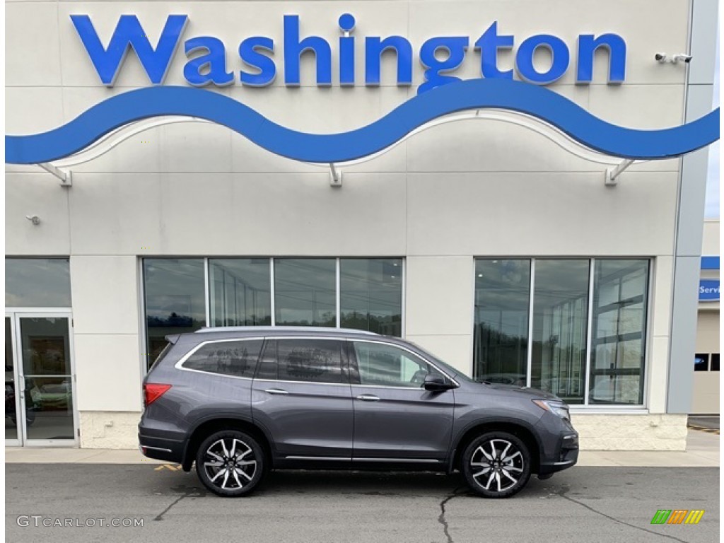 2020 Pilot Touring AWD - Modern Steel Metallic / Black photo #1