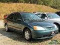 2002 Clover Green Metallic Honda Civic LX Sedan  photo #2