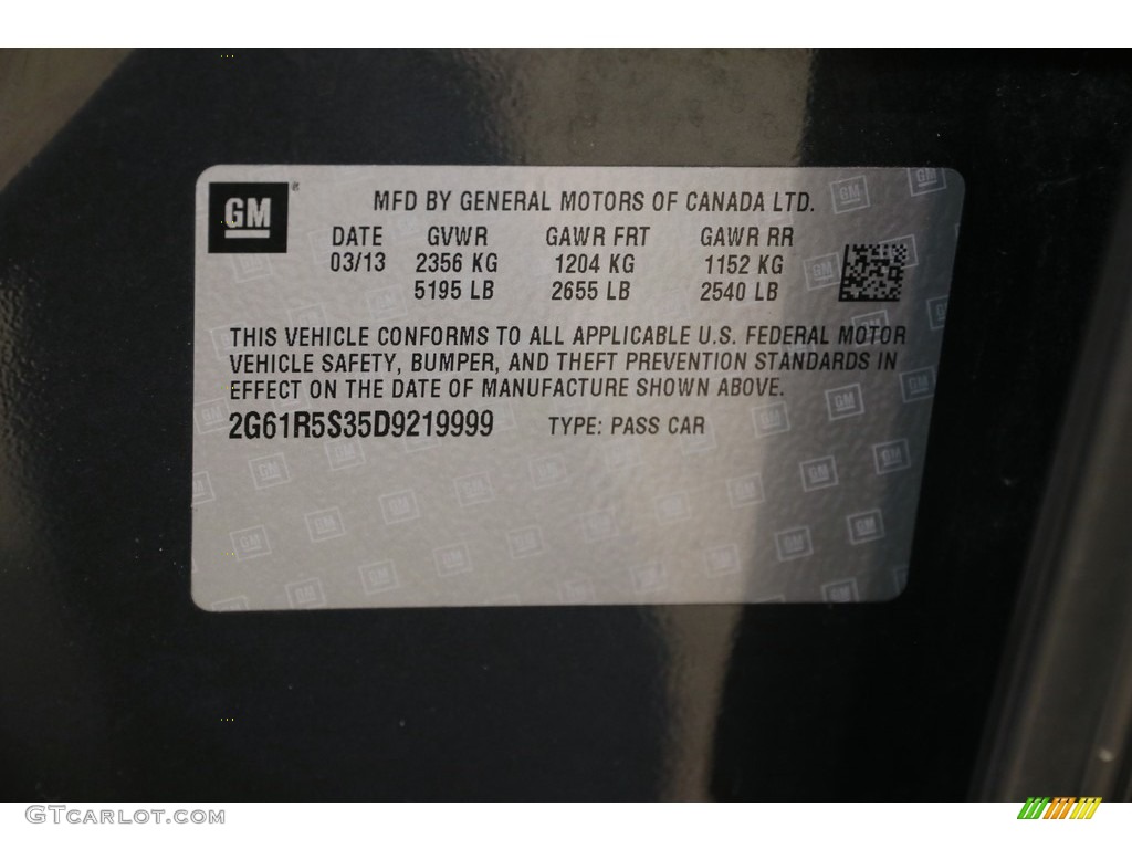 2013 XTS Luxury AWD - Graphite Metallic / Shale/Cocoa photo #22