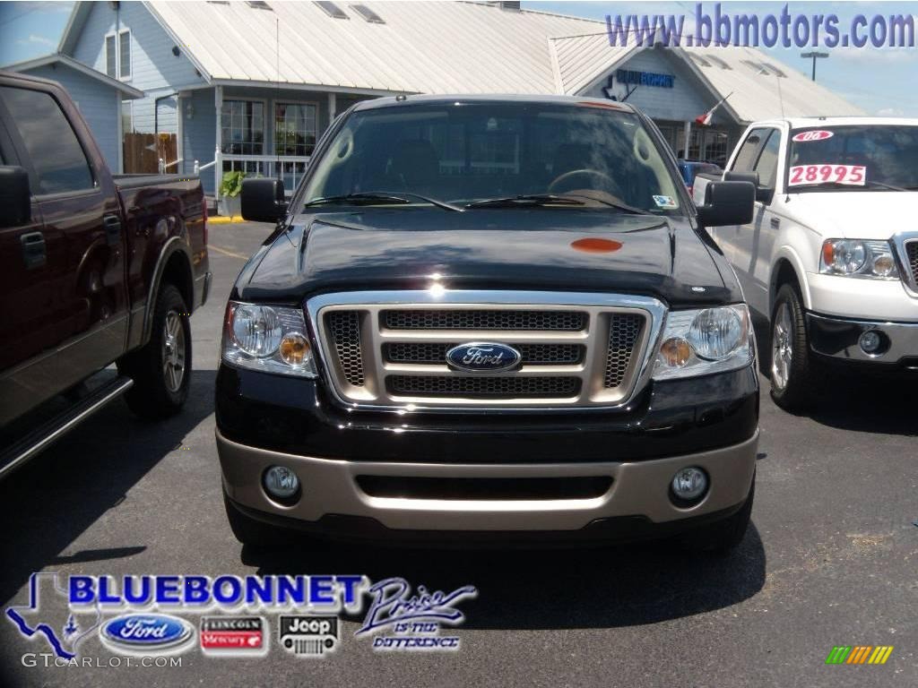 2006 F150 King Ranch SuperCrew - Black / Castano Brown Leather photo #2