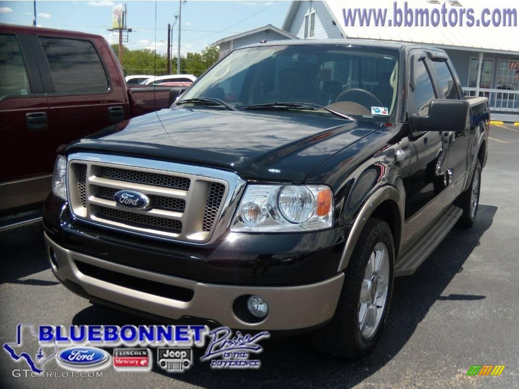 2006 F150 King Ranch SuperCrew - Black / Castano Brown Leather photo #5