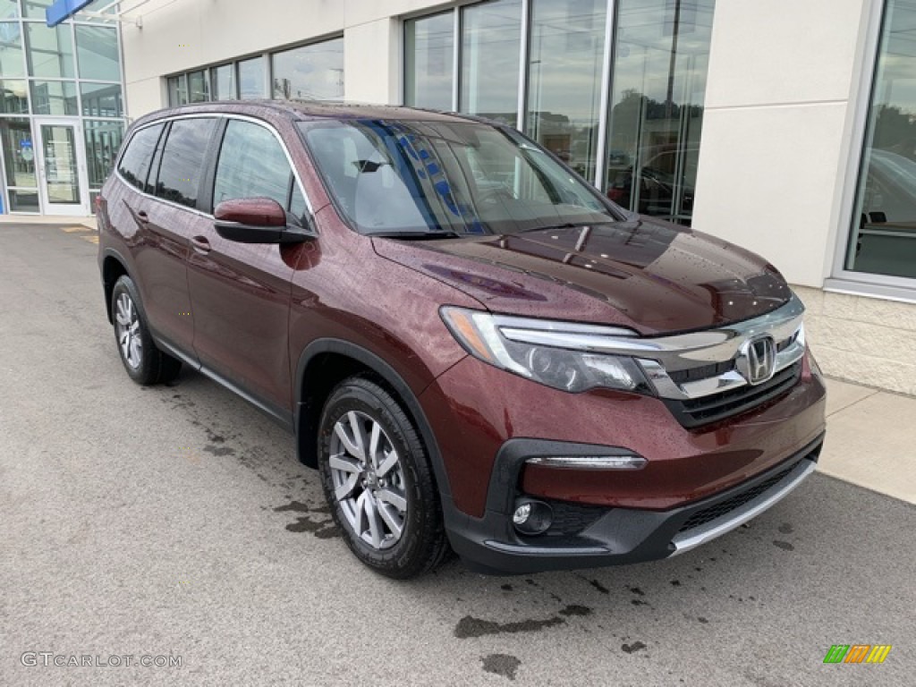 Deep Scarlet Pearl 2020 Honda Pilot EX-L AWD Exterior Photo #135464888