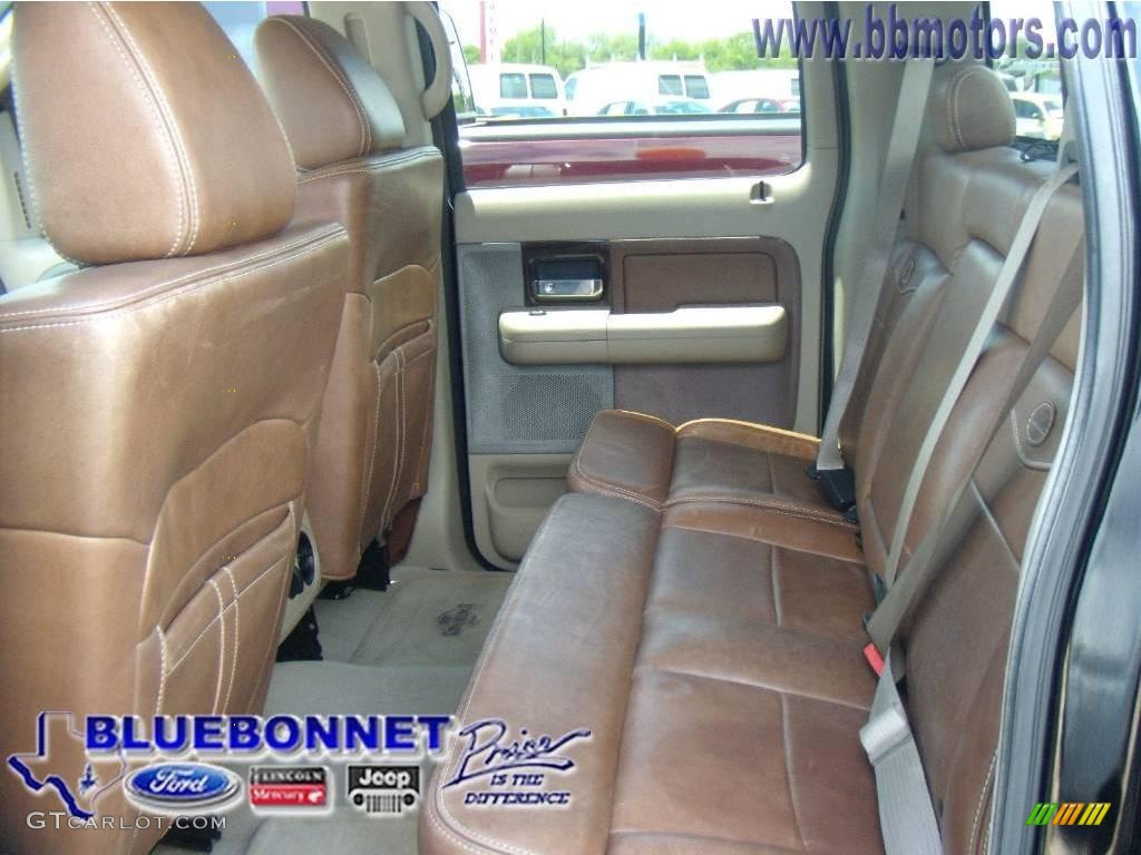 2006 F150 King Ranch SuperCrew - Black / Castano Brown Leather photo #11