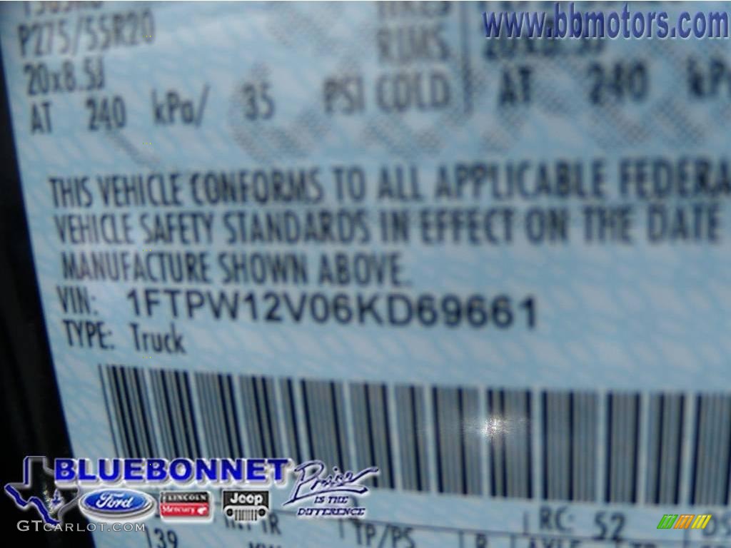 2006 F150 King Ranch SuperCrew - Black / Castano Brown Leather photo #24